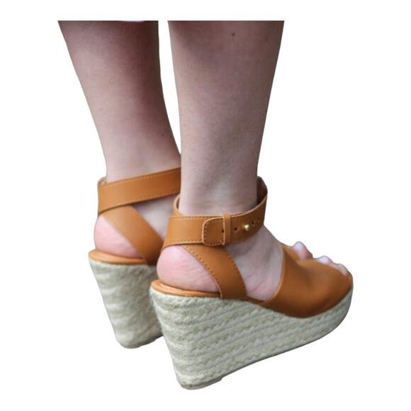 Montego Bay Club‎ Serafina High Wedge Ankle Strap Sandals - Picture 3 of 10